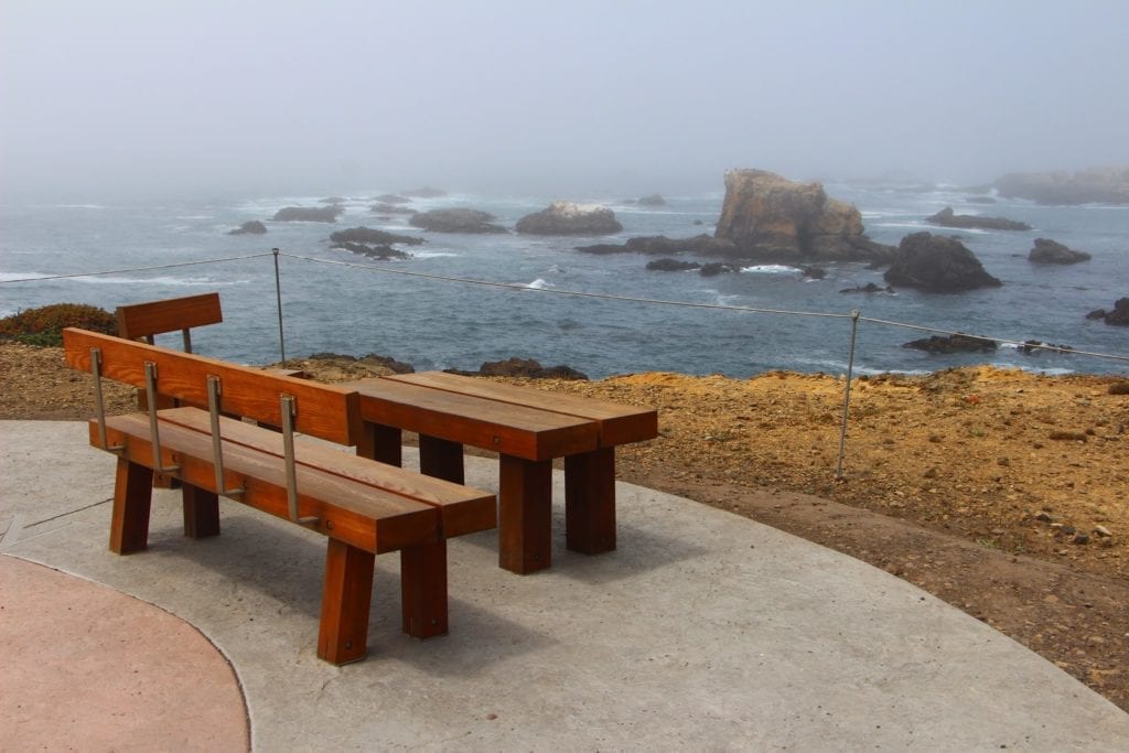The view from Fort Bragg's newly-opened Coastal Trail